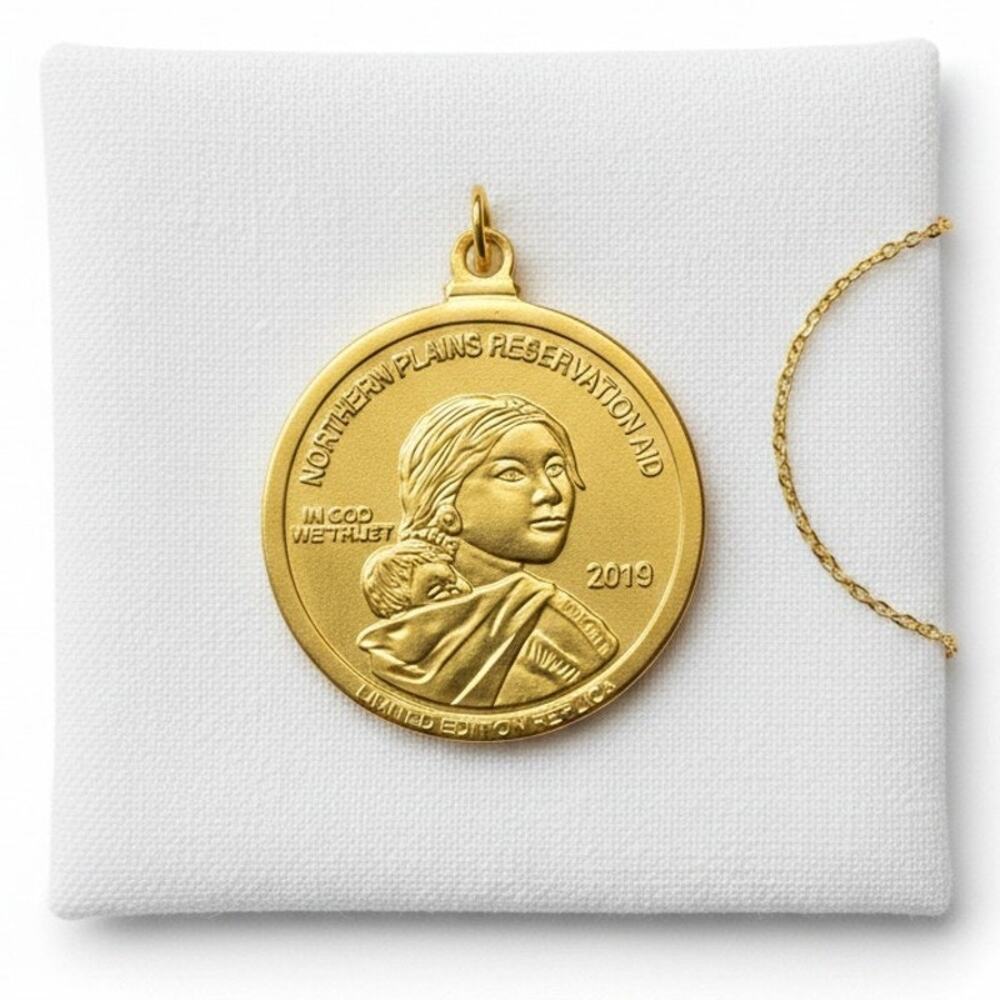 Northern Plains Reservation Aid 2019 Sacagawea Dollar Limited Edition Pendant